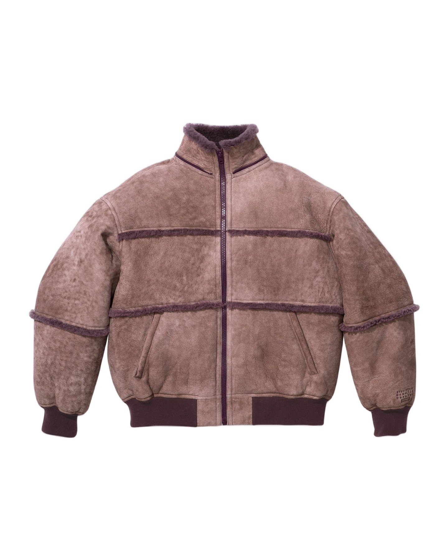 Supreme®/MM6 Maison Margiela Hooded Shearling Bomber Jacket view 6